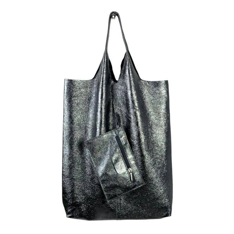 Leather Square Bag:Bronze