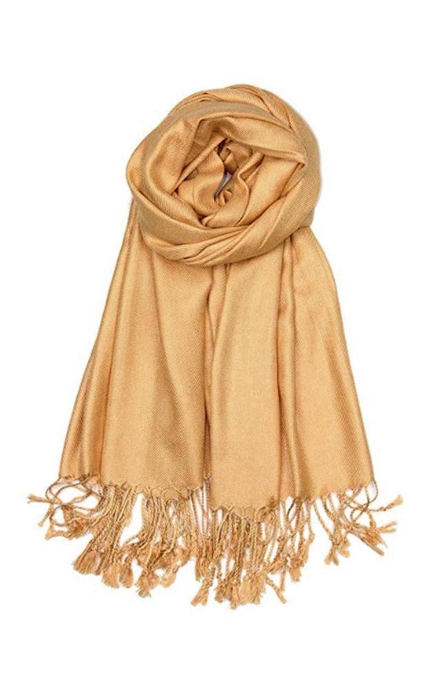 Camel Color Fashion Pashmina Shawl Scarf