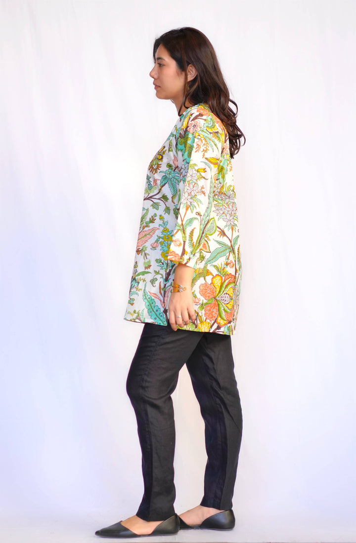 Seafoam Cotton Tunic: L