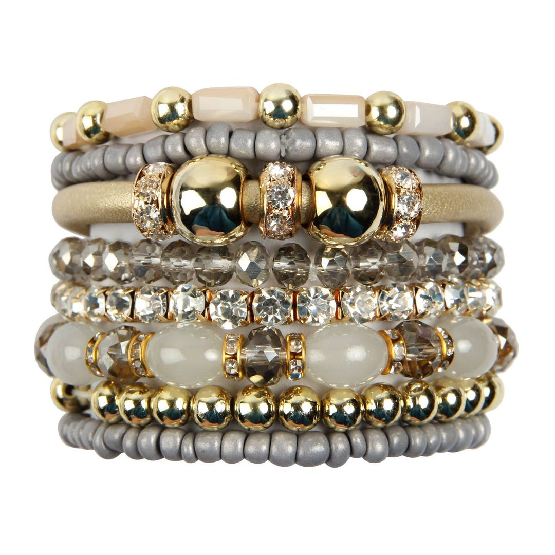 MULTI LINE BRACELET: BLACK