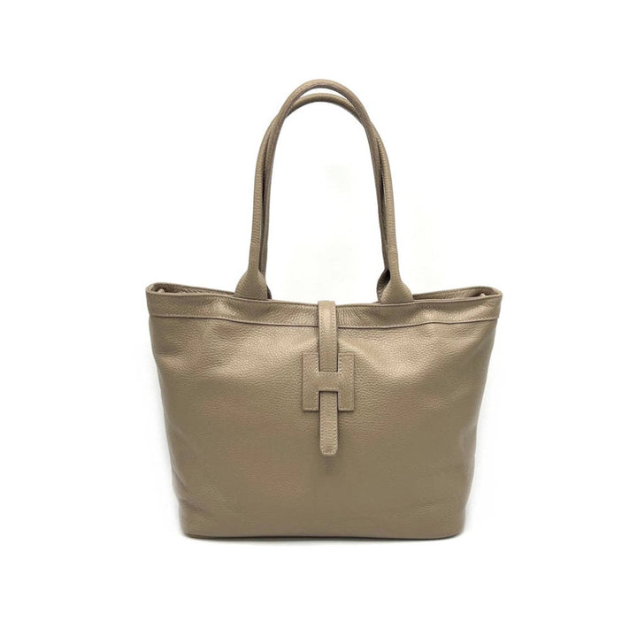 Leather bag, Made in Italy,112605: Camel