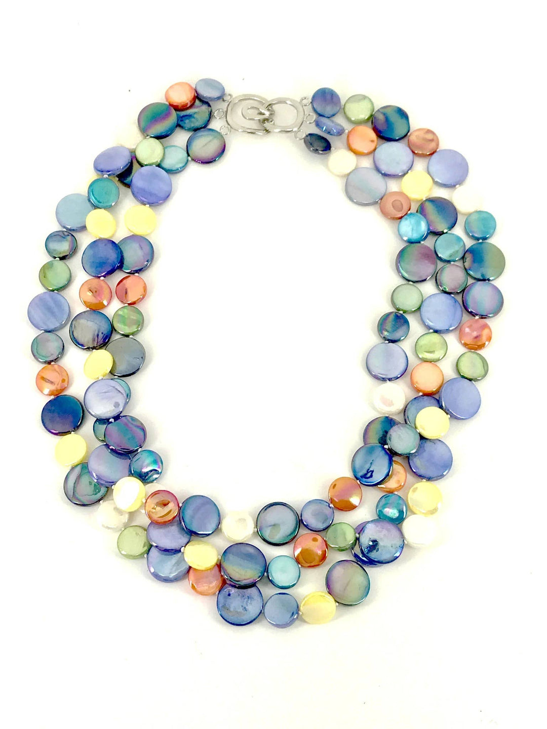 Navy Fruit Multi 3 Strand Neck