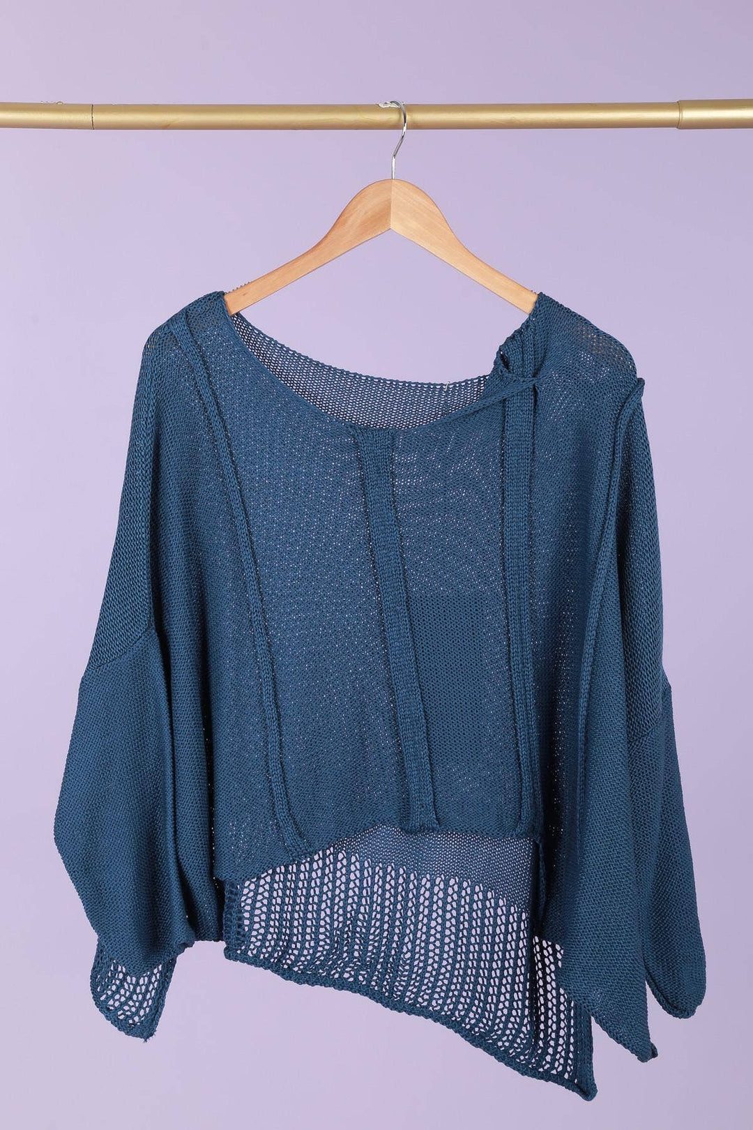 61113 100% COTTON SWEATER: White