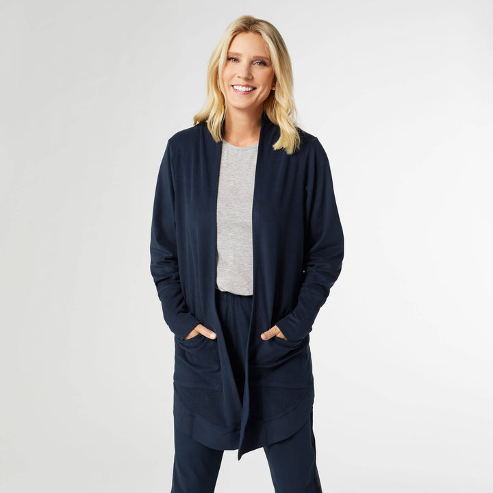 All Day Pocket Cardigan: Black / L/XL