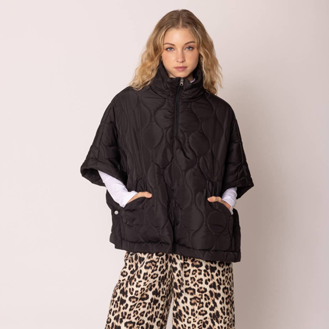 Quilted JKT : BLK / One Size