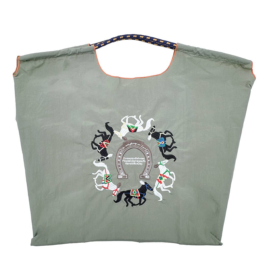 Horse Embroidery  Handbag : BGE