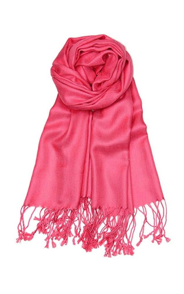 Coral Color Fashion Pashmina Shawl Scarf