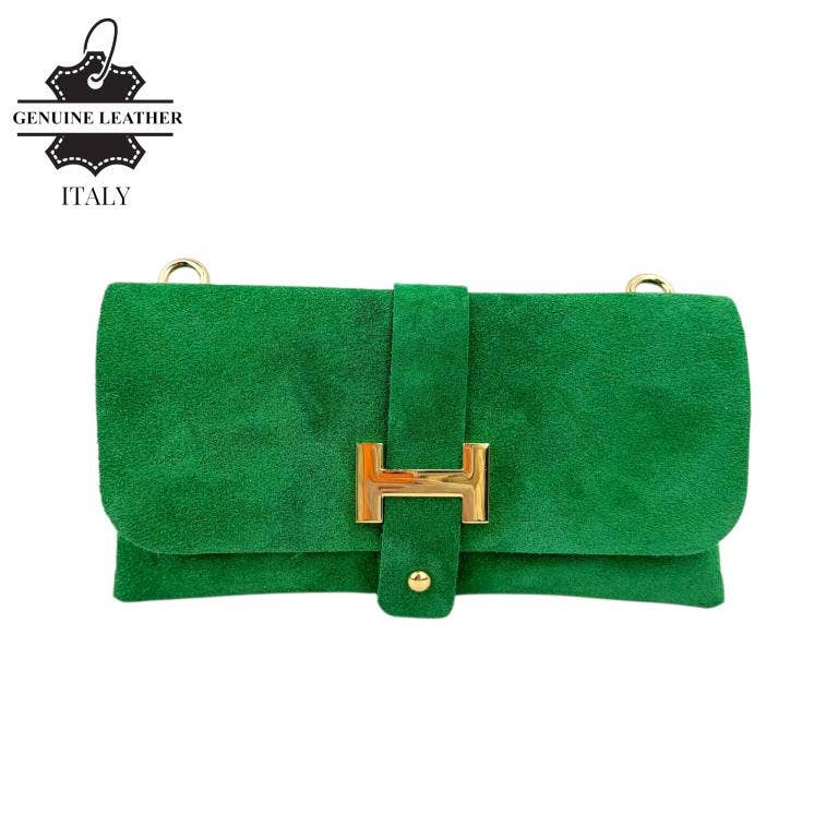 Brown Suede Italian Bag