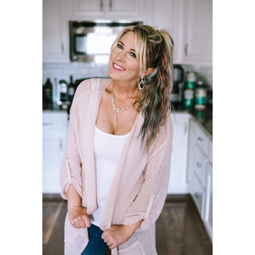MESH CARDI BLK/L