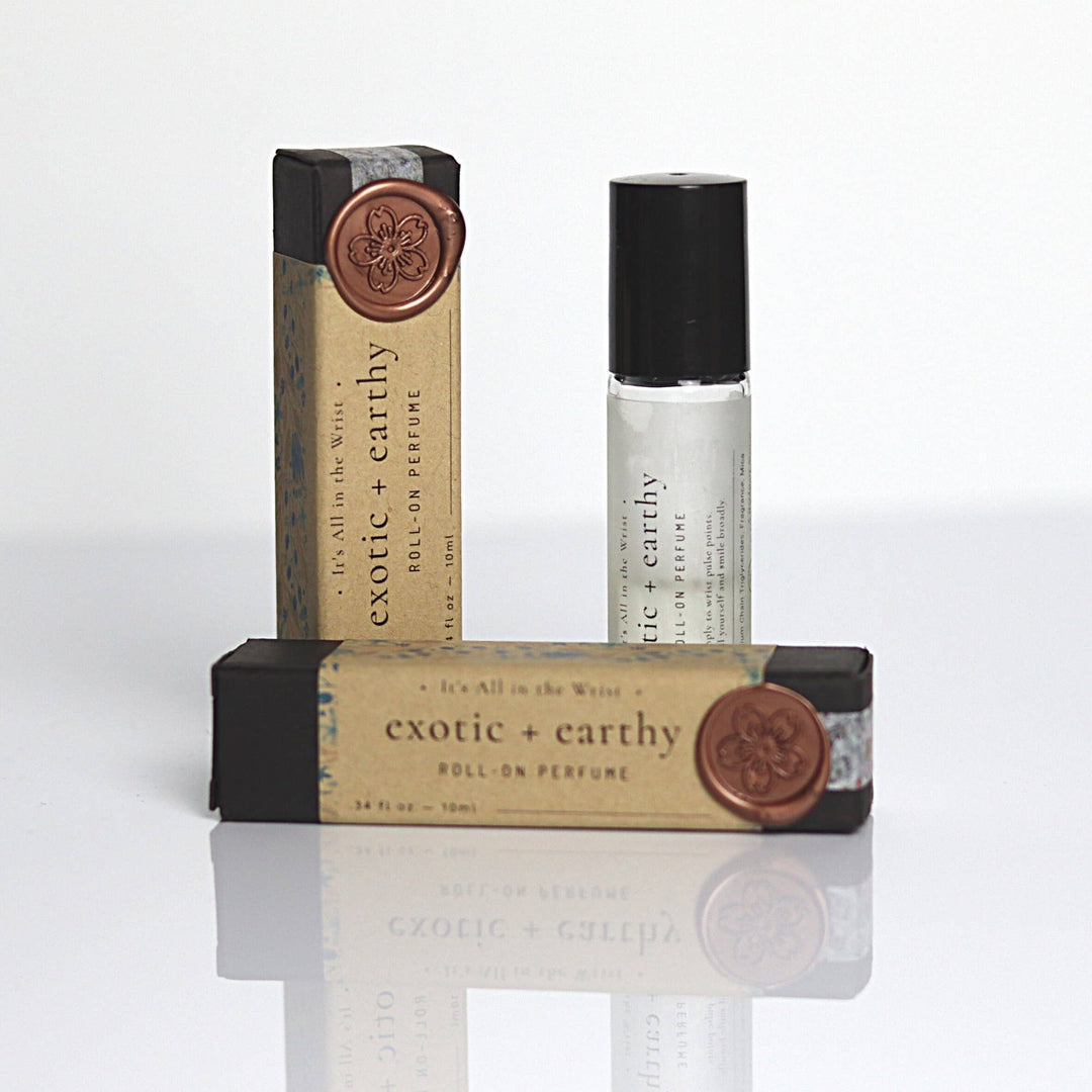 Roll-on Perfume (5 Scents): Exotic + earthy