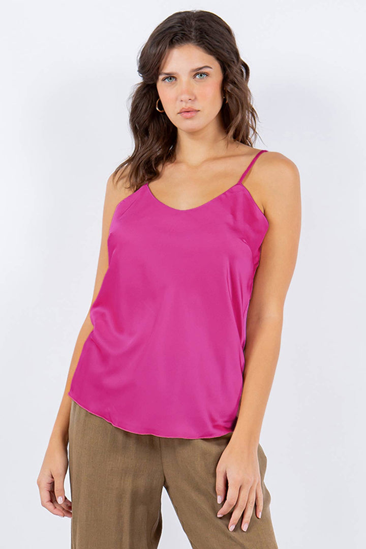 Satin Cami: Curry / L
