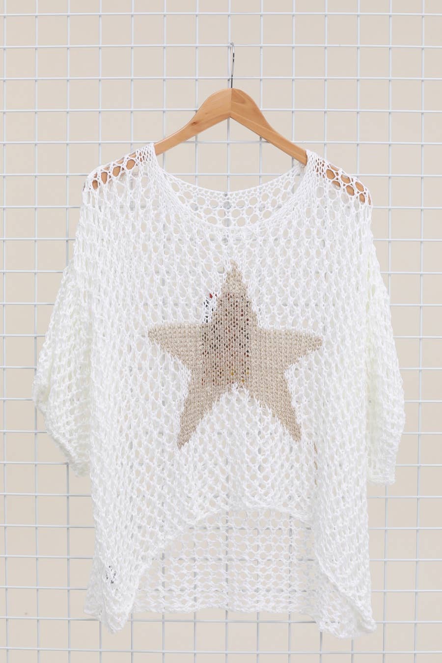 Cotton knit sweater star 100% cotton: Jeans