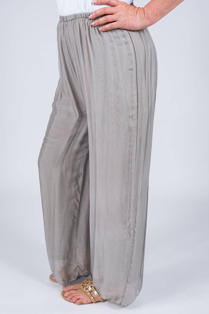 Roxy Silk Straight Leg Pant Orchid