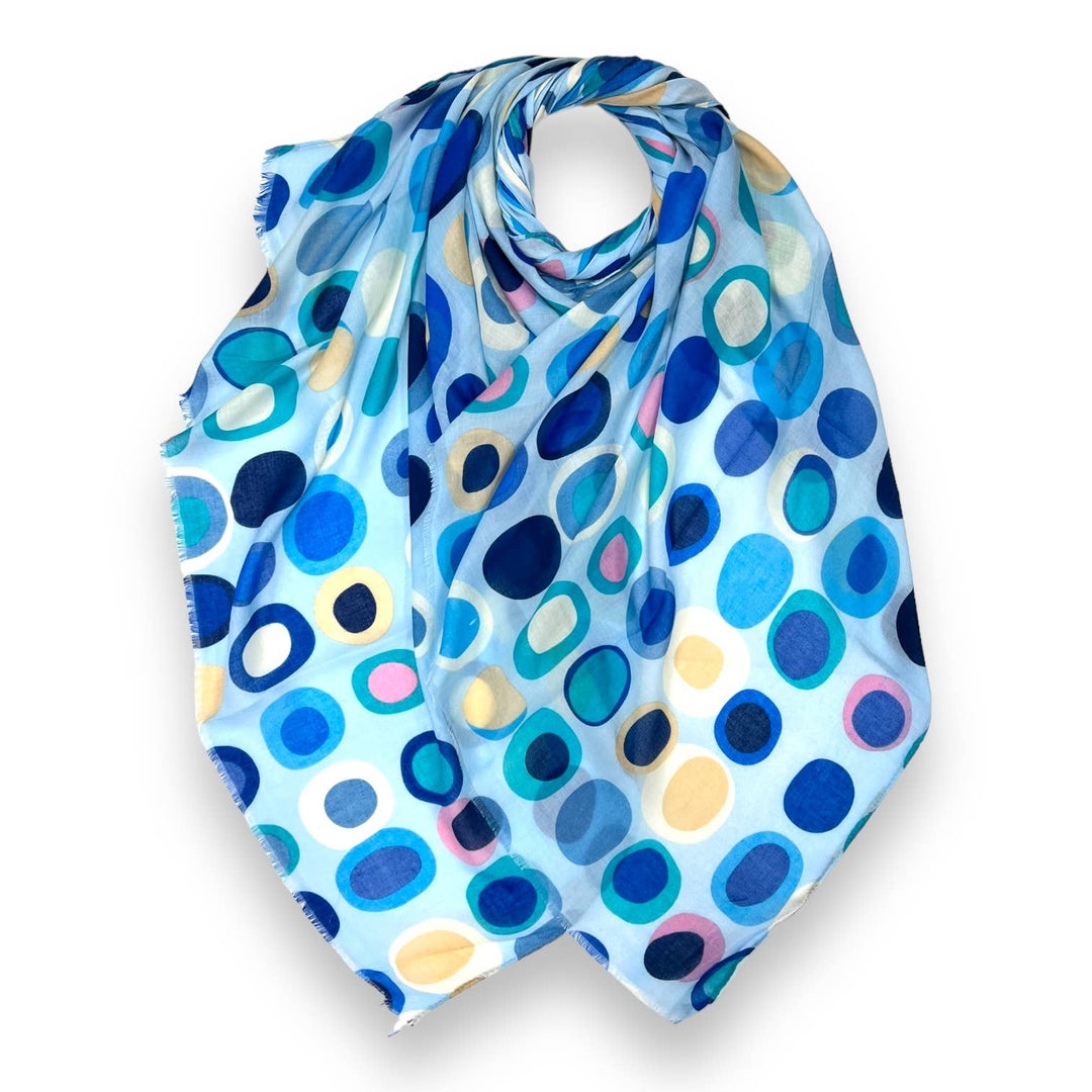 Retro style dots scarf : Beige