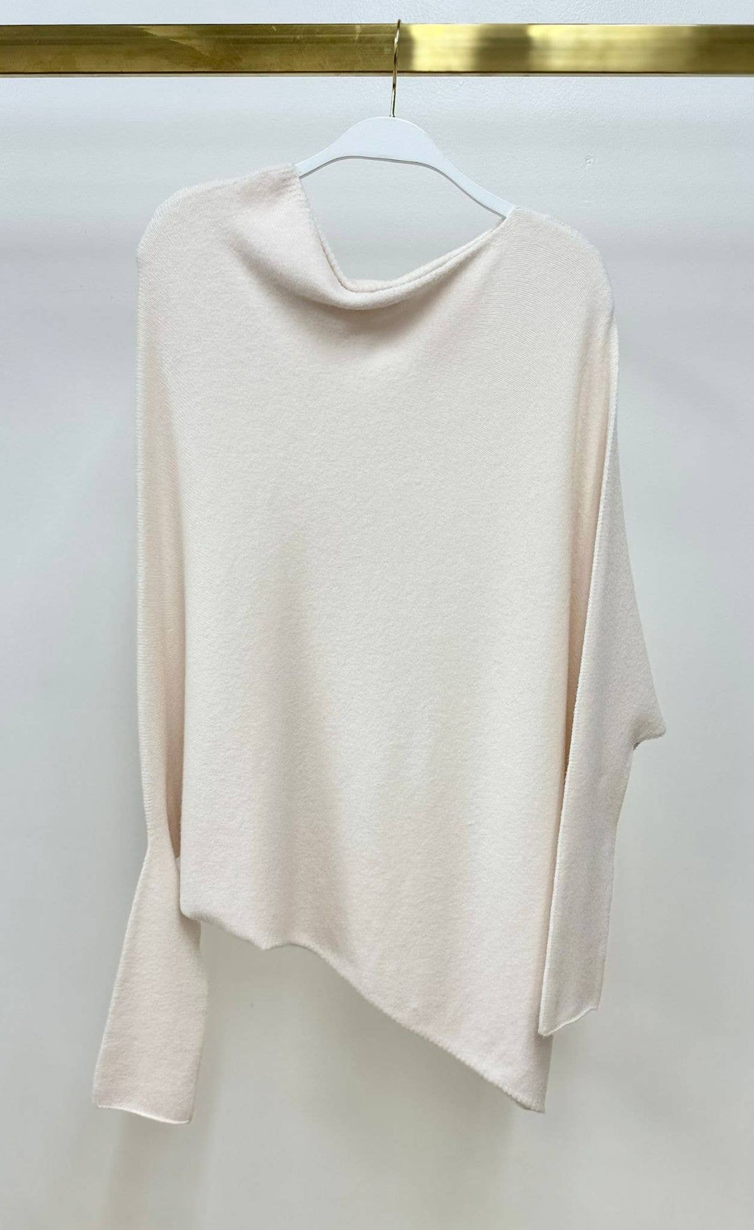 ASYM SWEATER: Ivory M/L