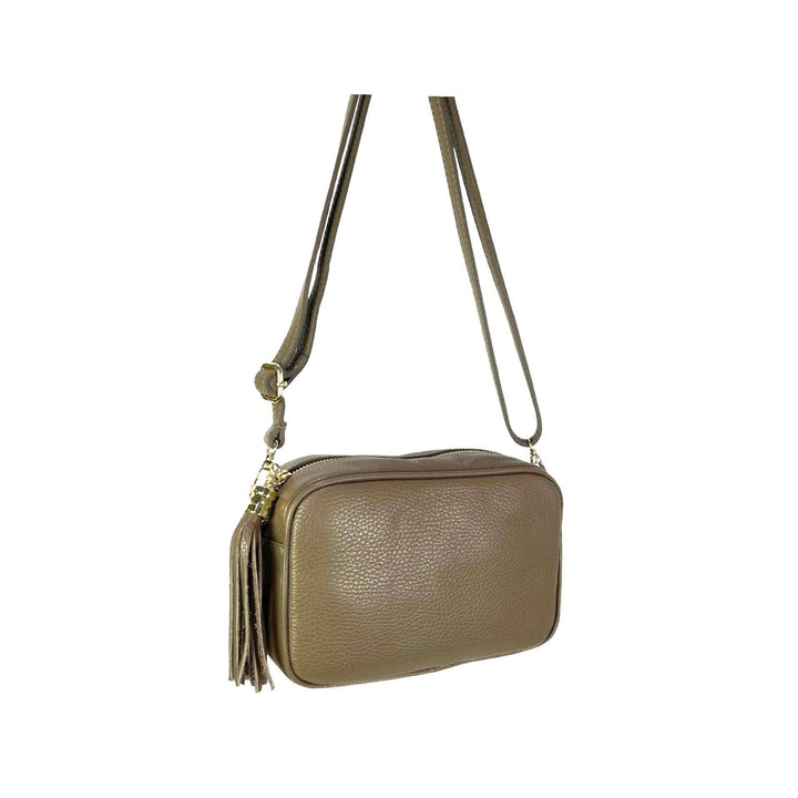 Genuine Leather Bag Tassel: Grass Green