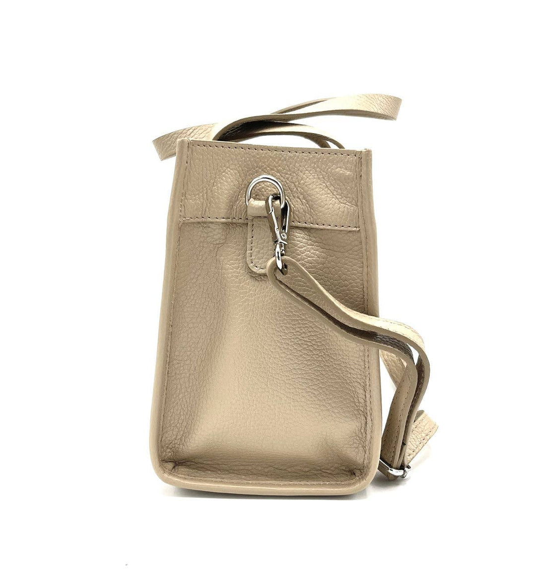 Italian leather bag,112442: Blk