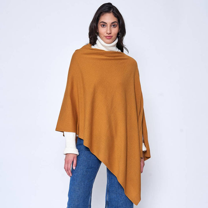 Scarf Poncho: BLK / One Size
