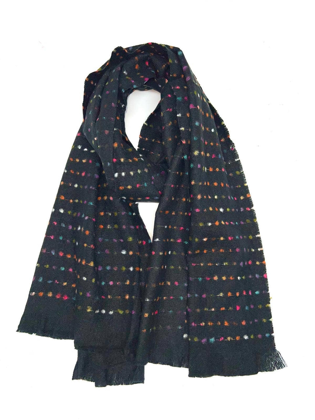 2P-1  scarf: Black