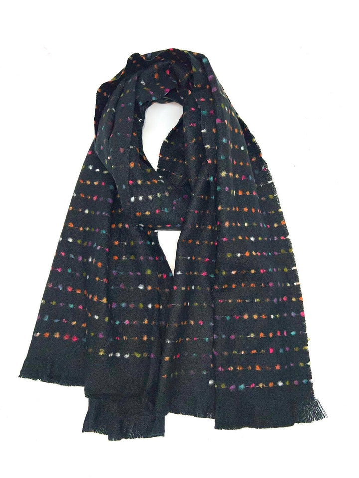 2P-1  scarf: Black