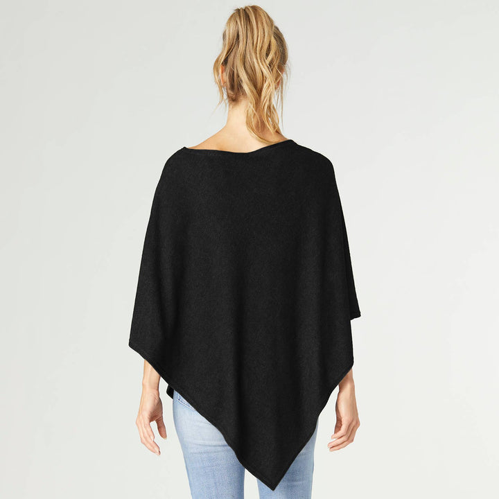 Brushed Poncho: Black