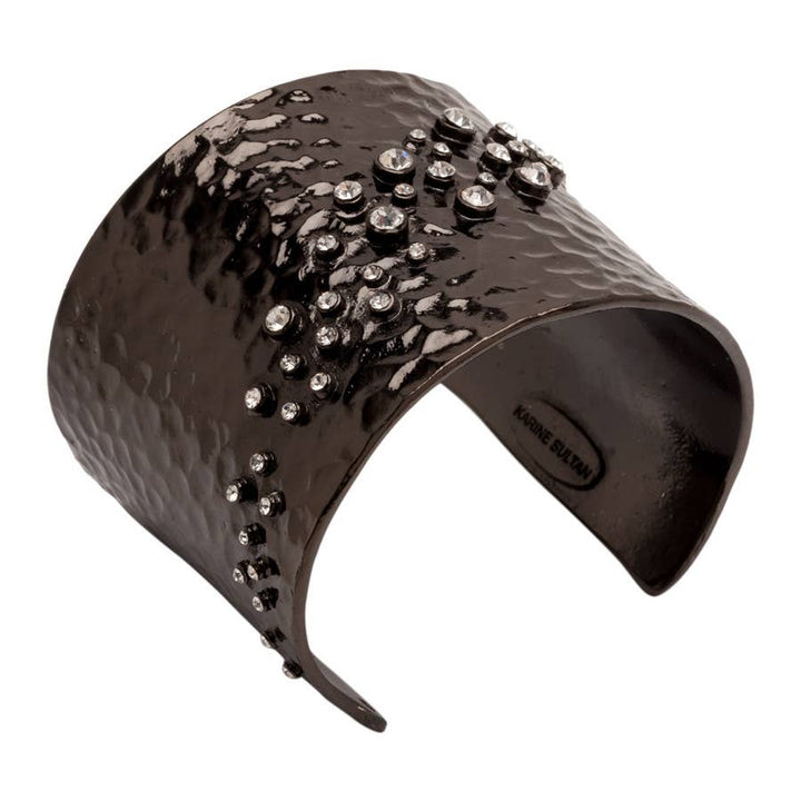 Embellished Cuff Bracelet  Silver