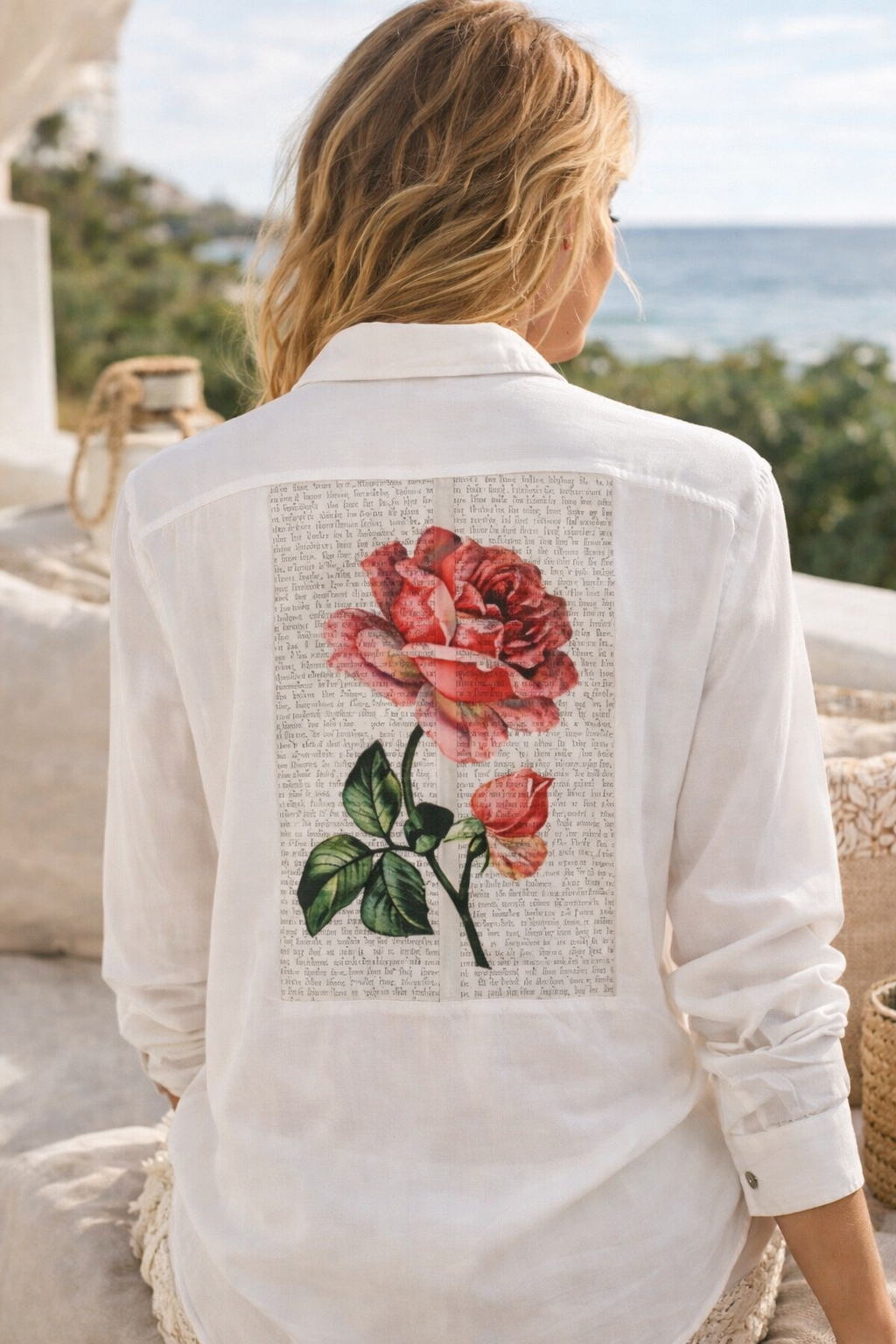 Rose Élan Button-Down: L