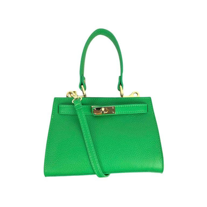 Small leather handbag: Brown
