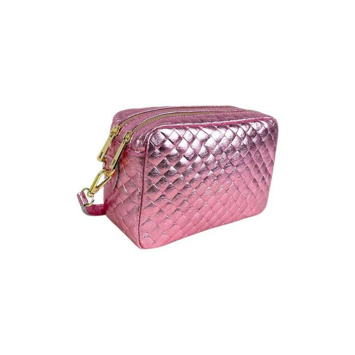 Crossbody Bag in Leather: Black