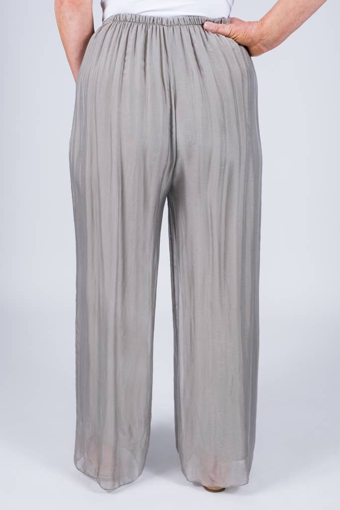 Roxy Silk Straight Leg Pant Orchid