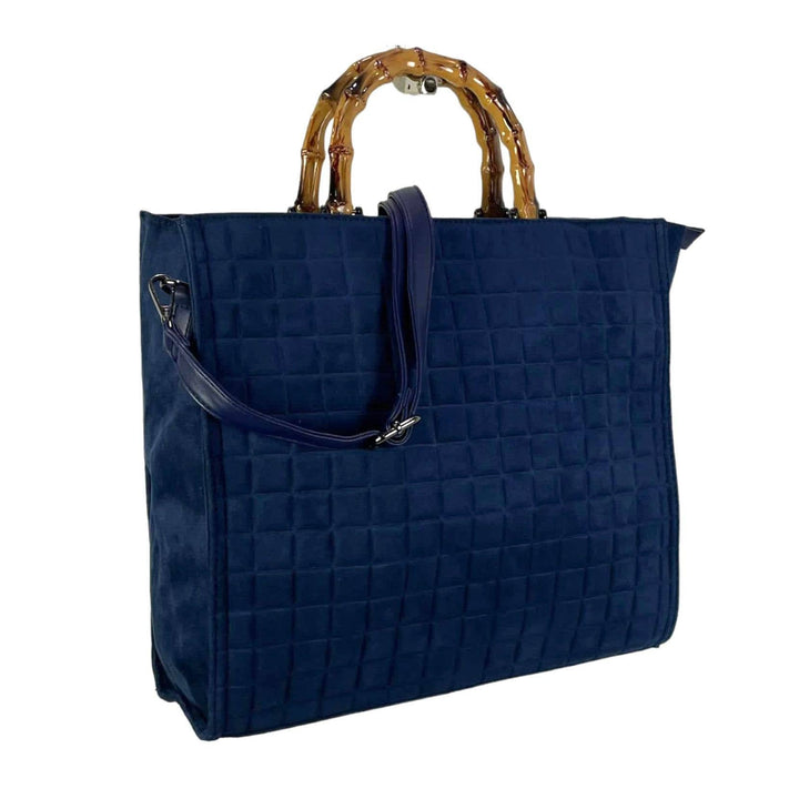 Bag w/ Bamboo Handles: Black