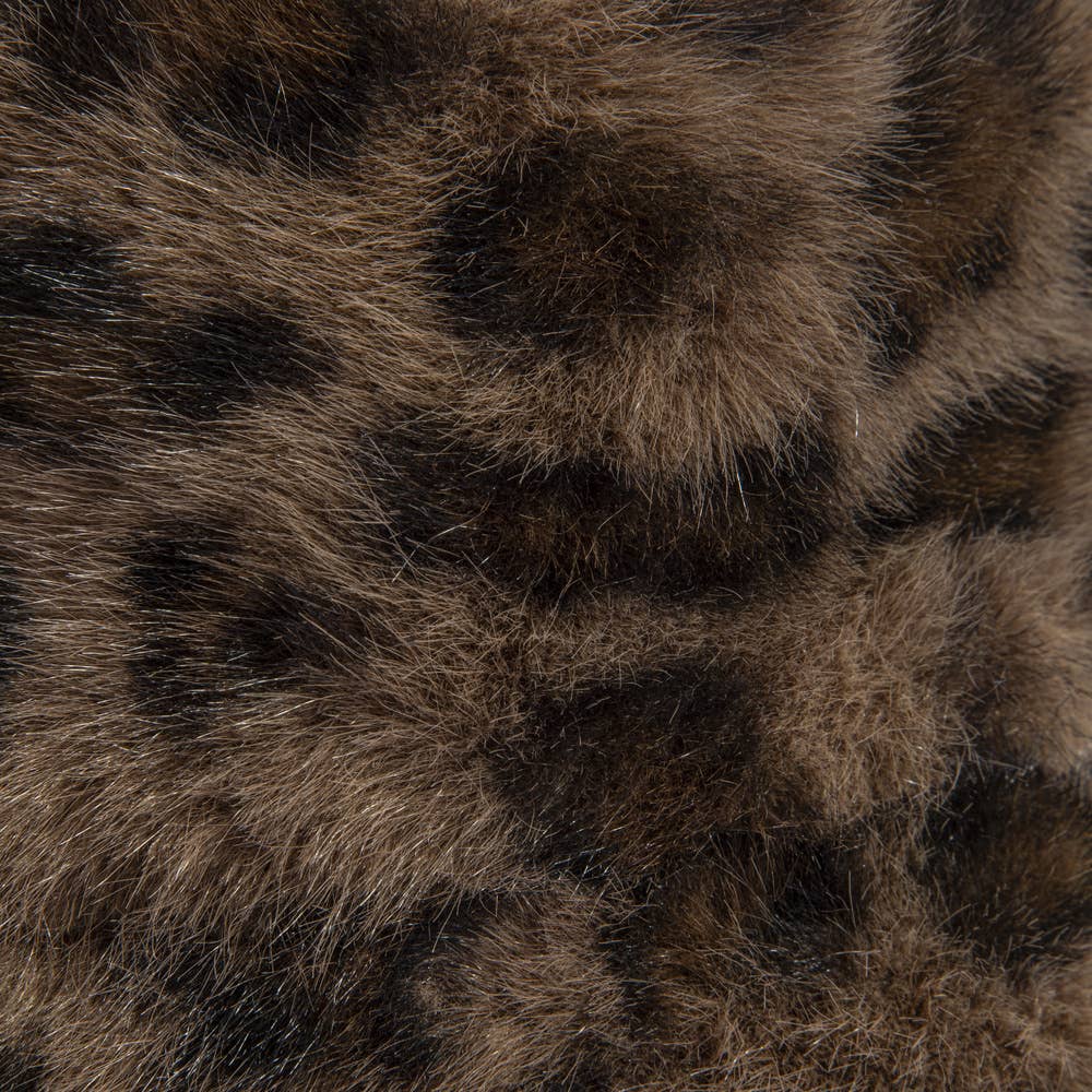 Leopard Plush Fur Hat