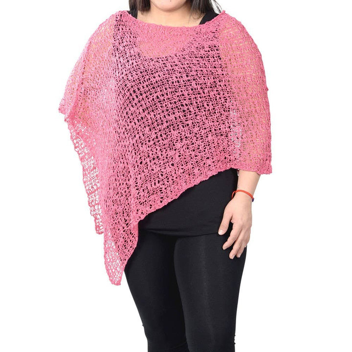 3 WAY KNIT PONCHO: BLACK
