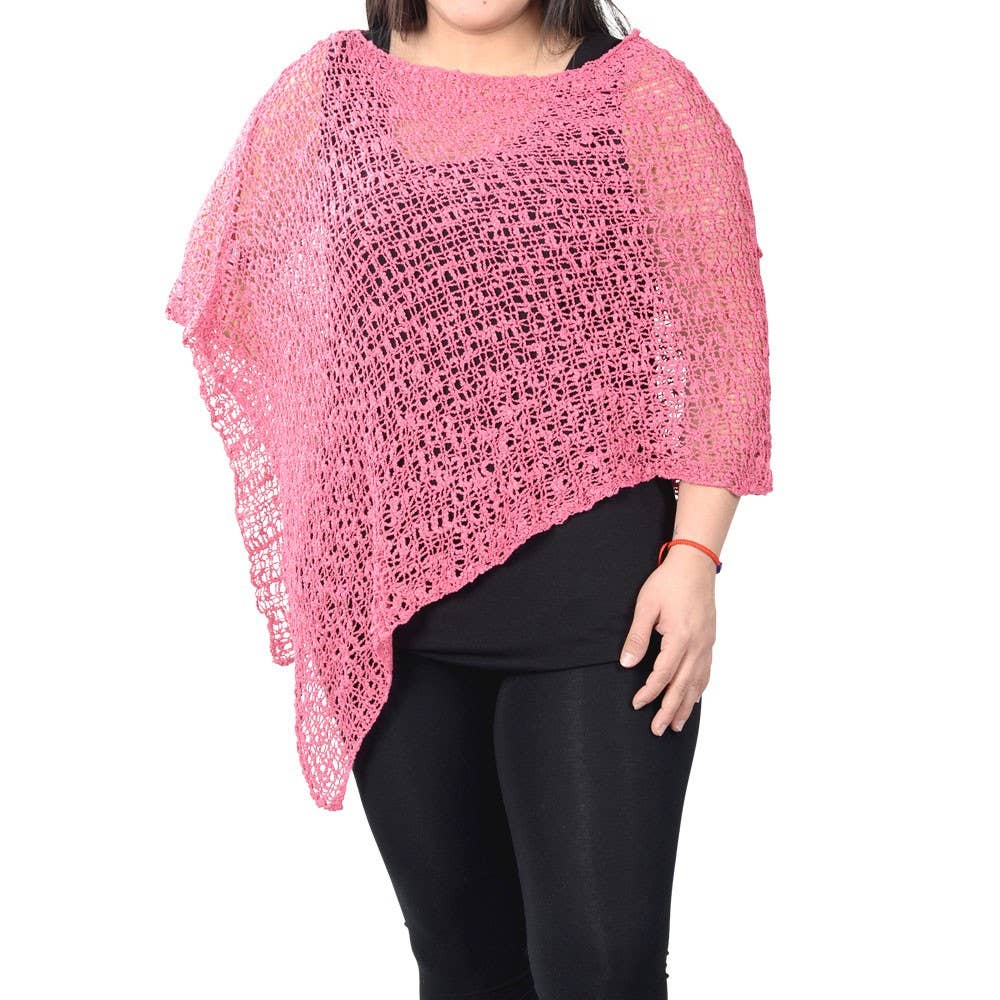 3 WAY KNIT PONCHO: CHARCOAL