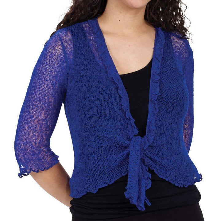 COLLAR SHRUG: BLACK