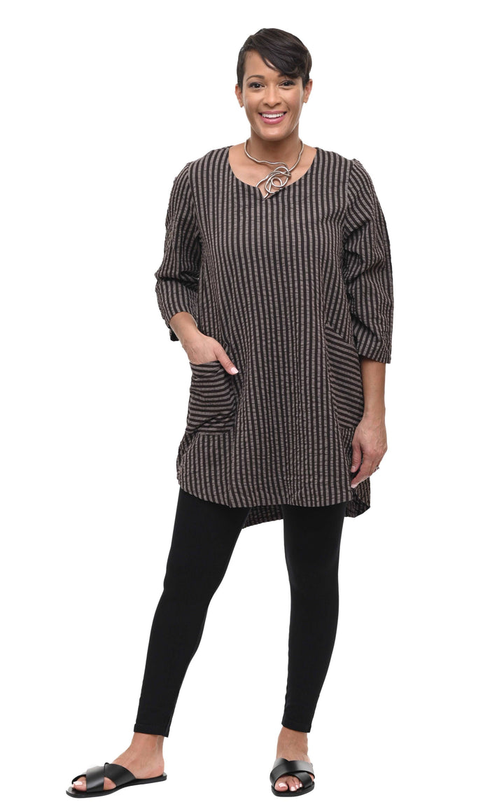 CV326 Paloma Tunic Stripe*: S
