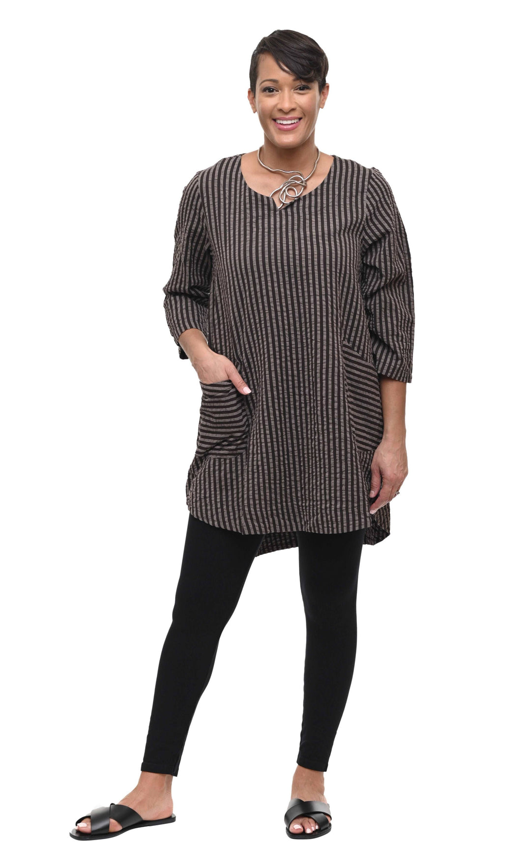CV326 Paloma Tunic Stripe*: M