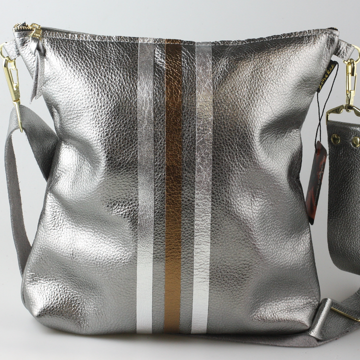 Graham Crossbody: Jet/Silver