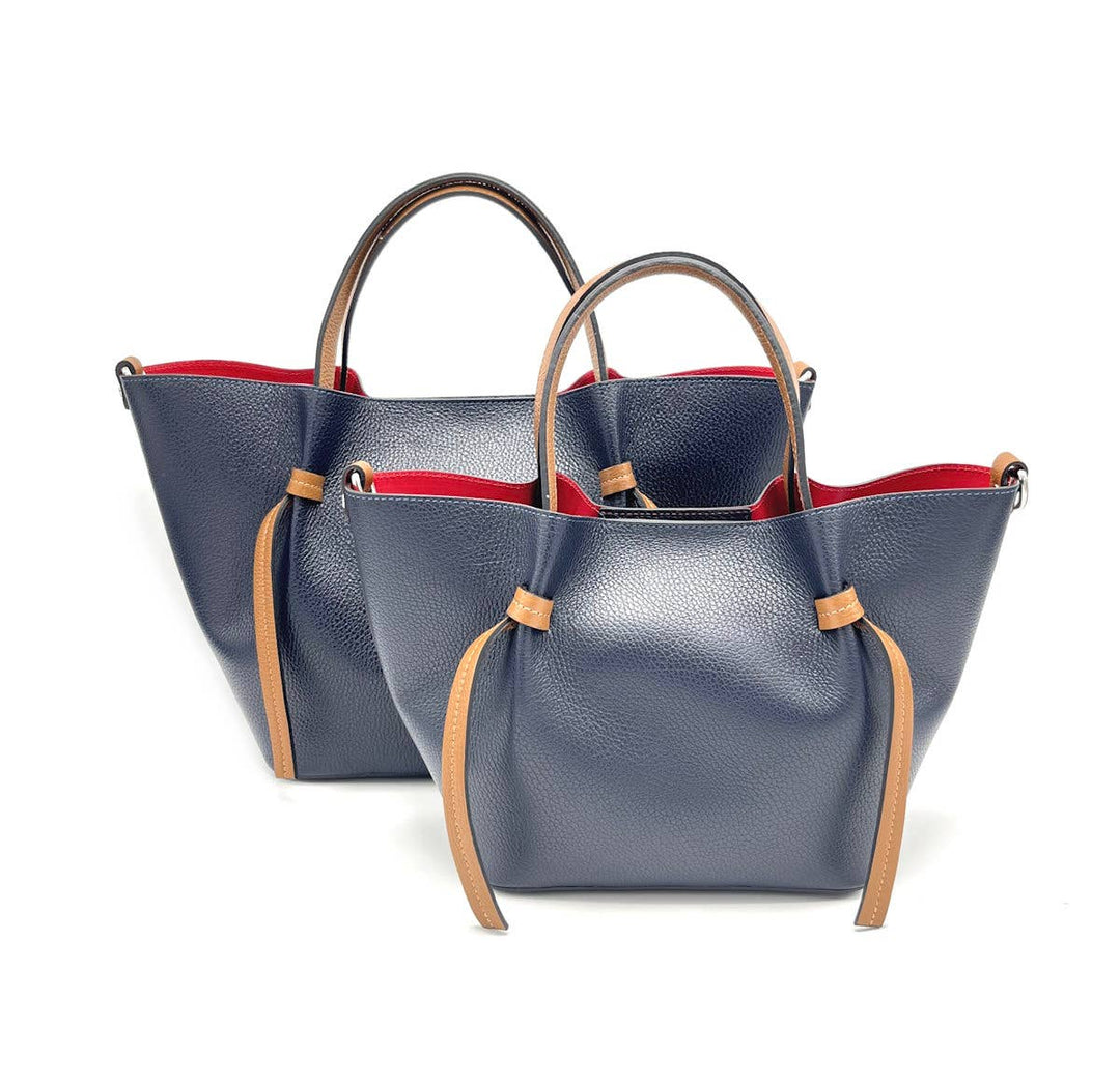 Leather bag, Made in Italy, 112544: Blk