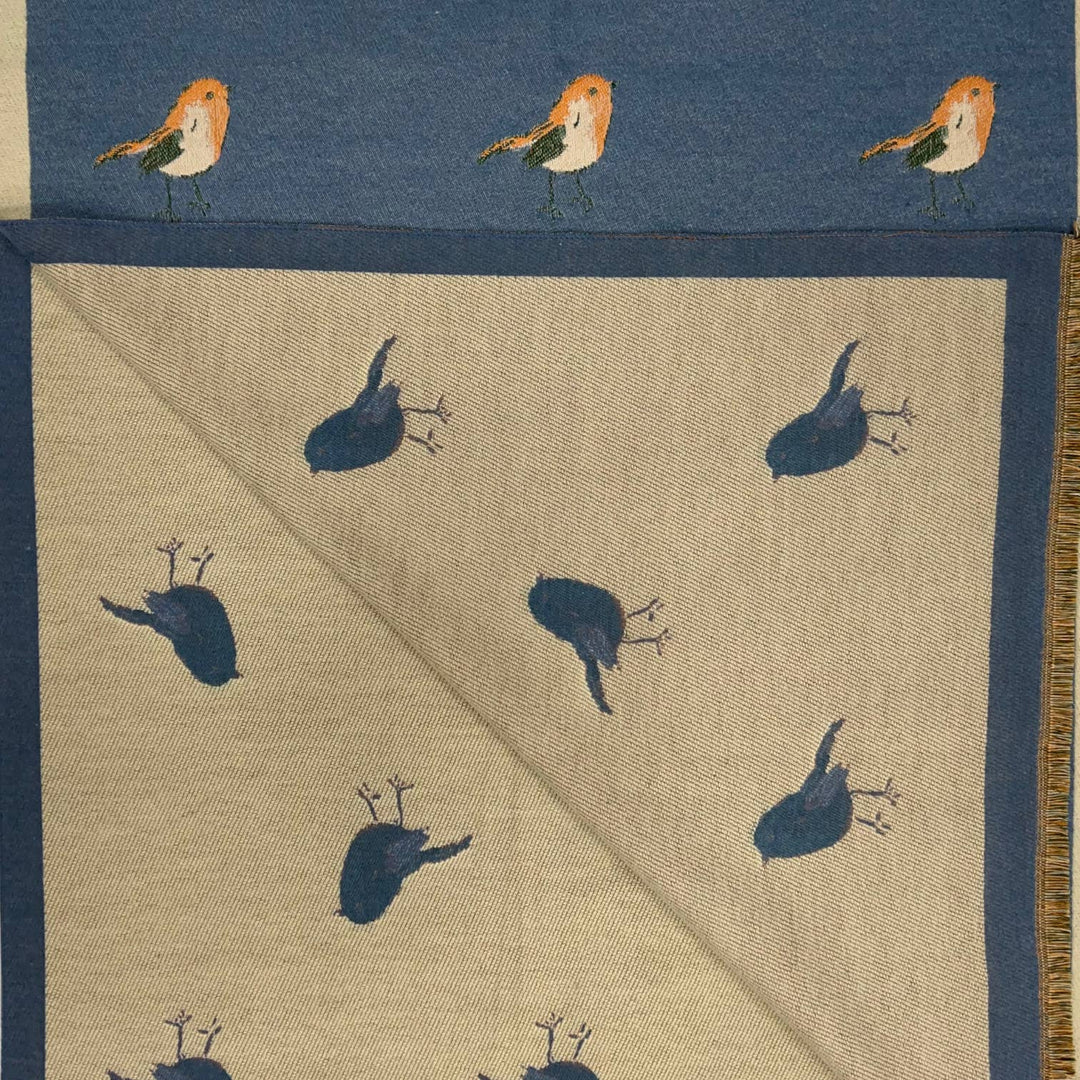 Robin Scarf Cashmere Navy
