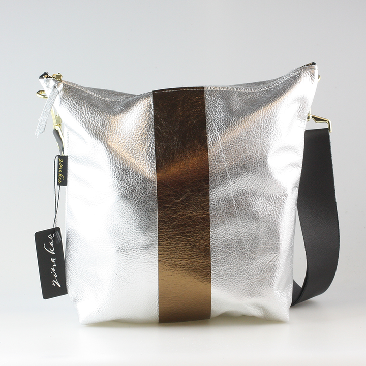 Graham Crossbody: Jet/Silver