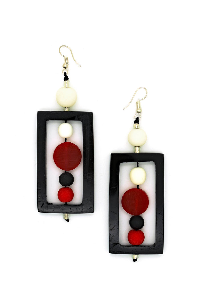Abacus Resin Earrings: 00001