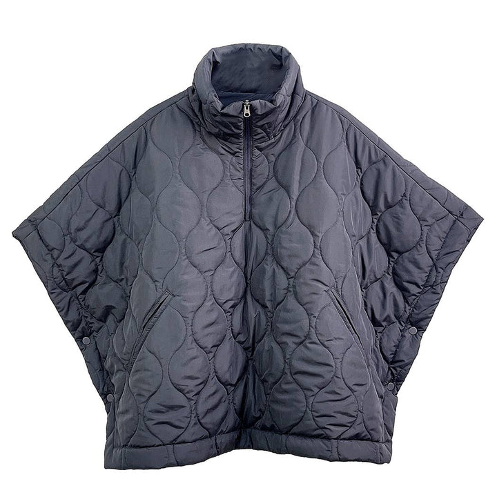 Quilted Cape Poncho Jacket : IVY / O/S