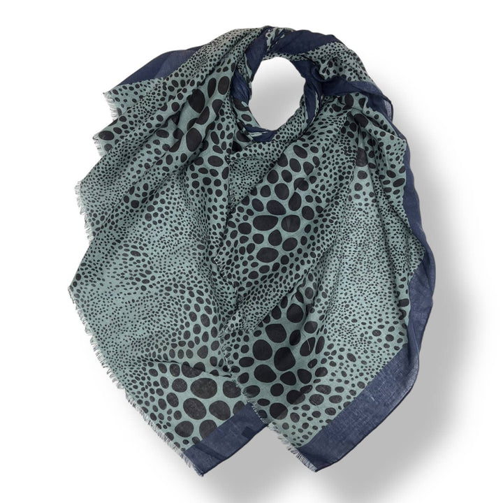 Leopard dots print scarf : Mocca