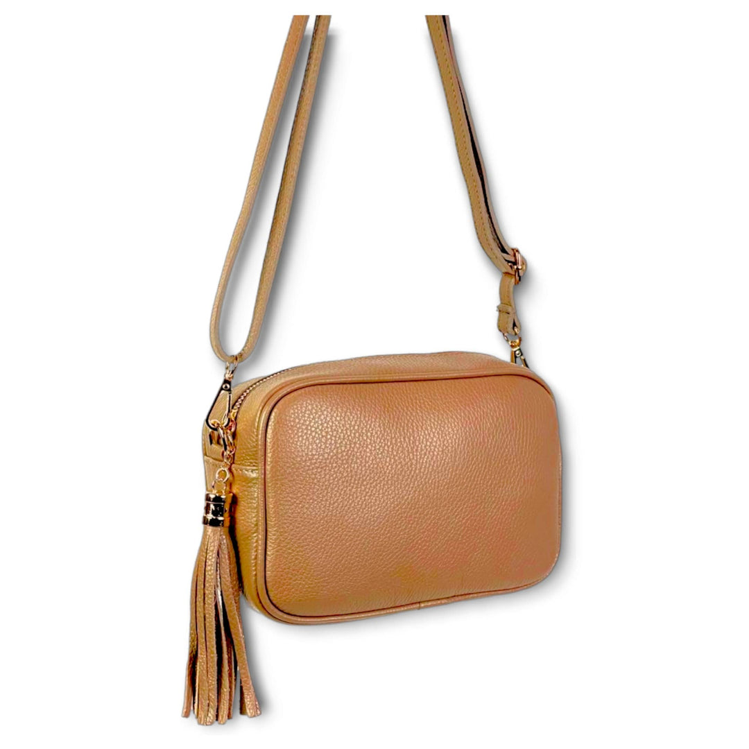 Genuine Leather Bag Tassel: Grass Green