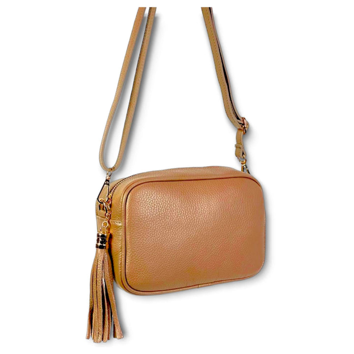 Genuine Leather Bag Tassel: Grass Green