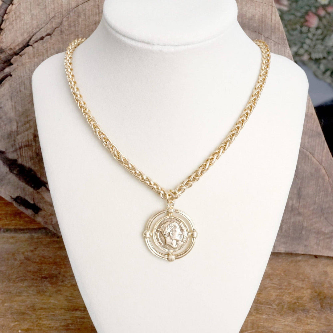 Coin Neck Gold-Chain