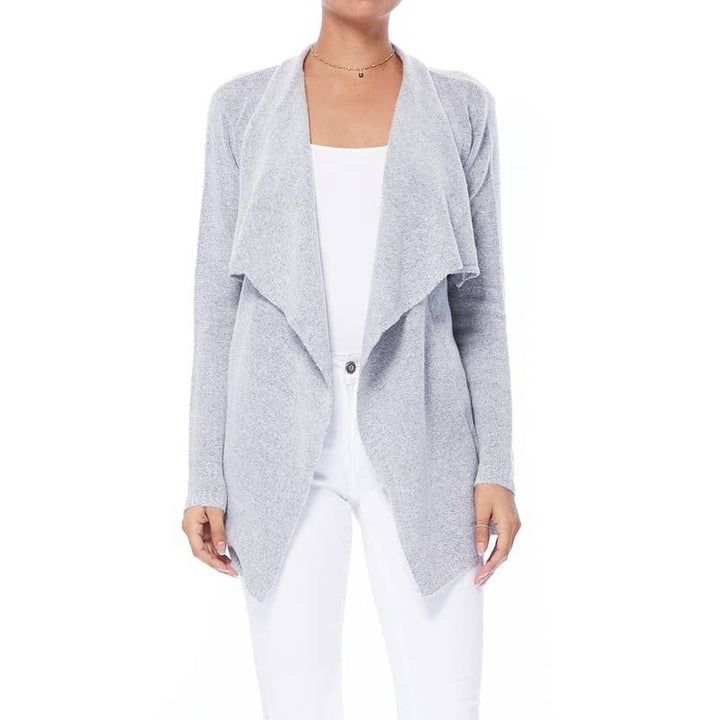 Draped Sweater Cardigan MK8218: NAVY / M