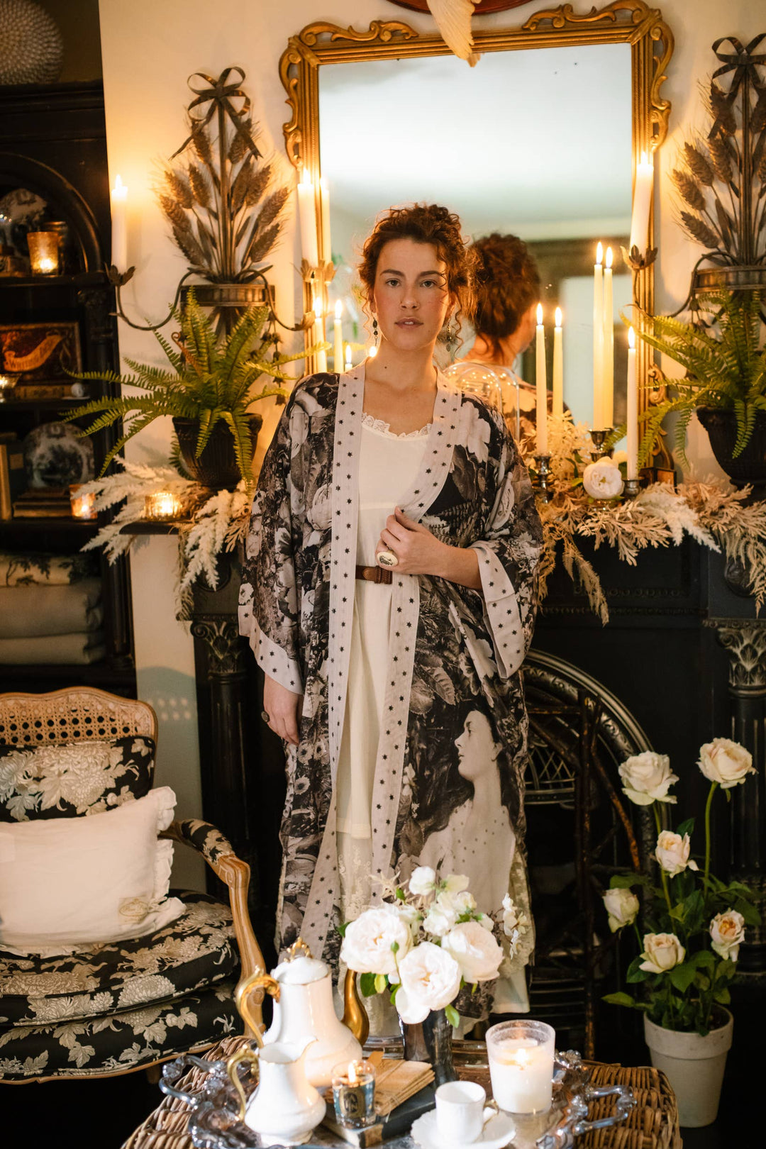 The Looking Glass Bamboo Duster Kimono Robe