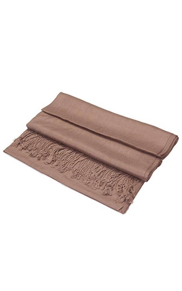 Tan Color Fashion Pashmina Shawl Scarf